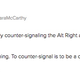 Screenshot from the social networking platform Gab by Tara McCarthy claiming that people who now disavow the alt-right in any way are traitors (Gab)